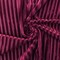 Red Stripe Burnout Stretch Poly Spandex Velvet Knit Fabric By the Yard